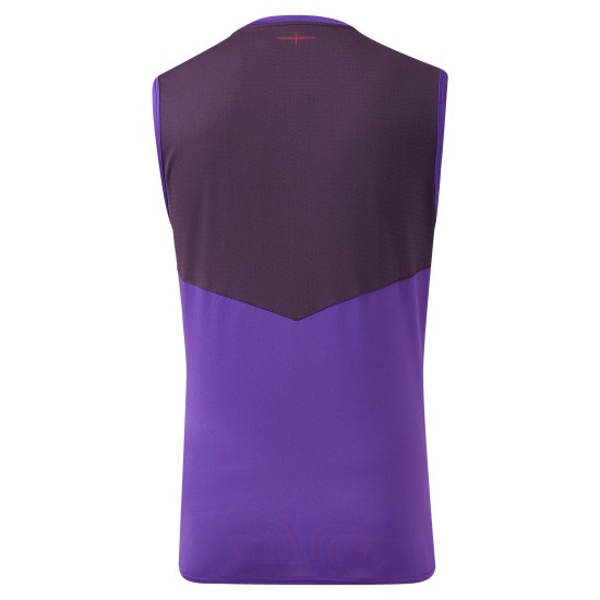 England Rugby Training Sleeveless T-Shirt - Purple - Mens