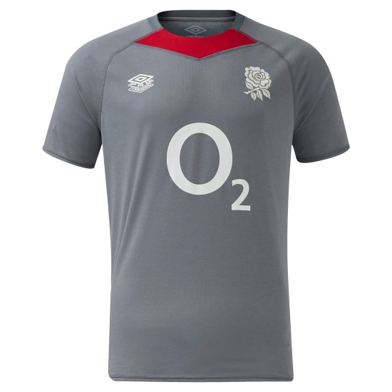 England Rugby Relaxed Fit Training Jersey - Gray - Mens