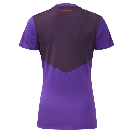 England Rugby Gym Training T-Shirt - Purple - Womens