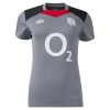 England Rugby Gym Training T-Shirt - Gray - Womens
