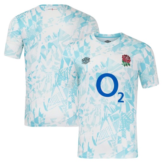 England Rugby Warm Up Jersey - Blue Topaz - Mens