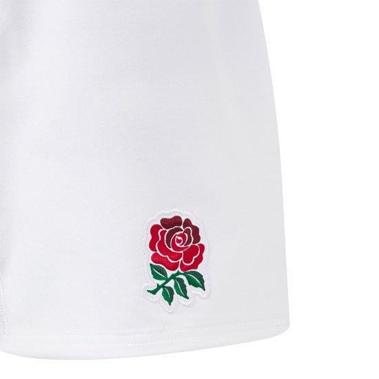 England Rugby Home Replica Shorts 2024/25 - White - Junior