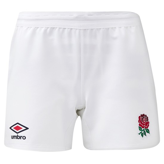 England Rugby Home Replica Shorts 2024/25 - White - Junior