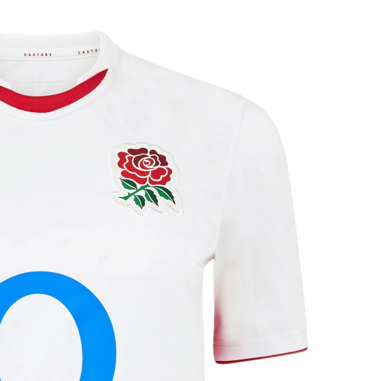 England Rugby Red Roses Home Replica Jersey 2025/26 - White - Womens