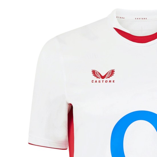 England Rugby Red Roses Home Replica Jersey 2025/26 - White - Womens