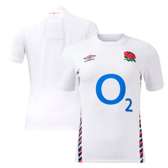 England Rugby Home Replica Jersey 2024/25 - White - Womens