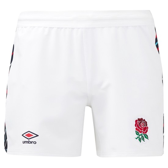 England Rugby Home Pro Short 2024/25 - White - Mens England Rugby Home Pro Short 2024/25 - White - Mens