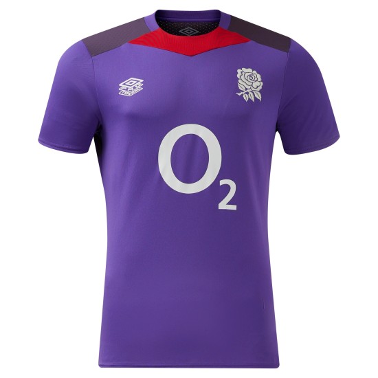 England Rugby Gym Training T-Shirt - Purple - Mens