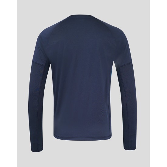 Men’s England Rugby 25/26 Contact Long Sleeve Drill Top – Inkwell
