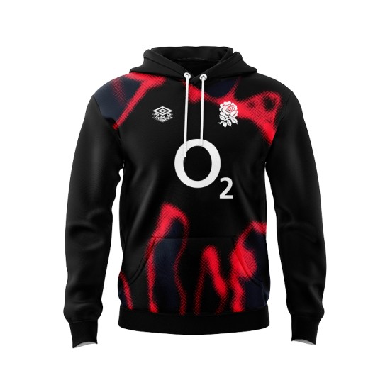 England Rugby Home Replica Shirt 2023/24 Cotton Hoodie - Mens