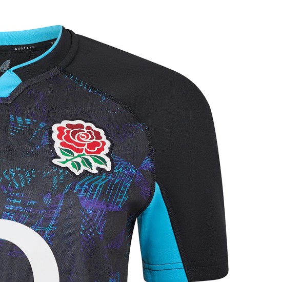 England Rugby Alternate Replica Jersey 2025/26 - Black - Womens