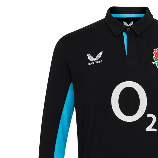 England Rugby Alternate Classic Long Sleeve Jersey 2025/26 - Black - Mens