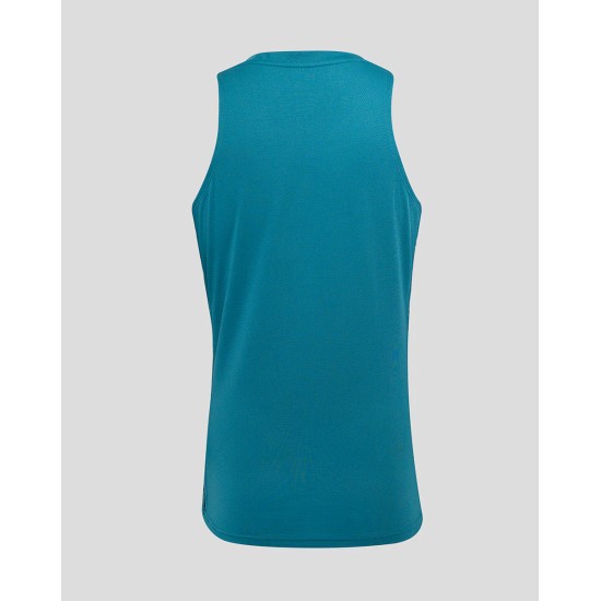 Men’s England Rugby 25/26 Performance Sleeveless Singlet – Storm Blue