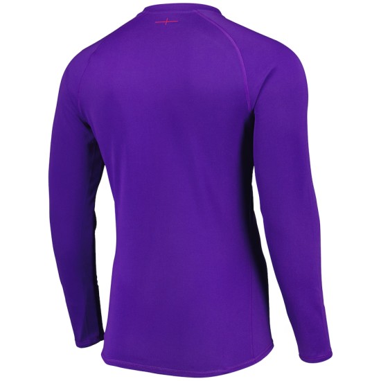 England Rugby Team Home Classic Long Sleeve Jersey 2024/25 - Purple - Mens