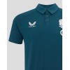 Men's England Rugby 25/26 Travel Short Sleeve Polo - Reflecting Pond