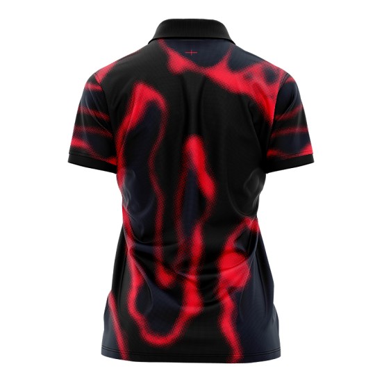 England Rugby Team Home Classic Jersey 2024/25 - Red and Black - Womens