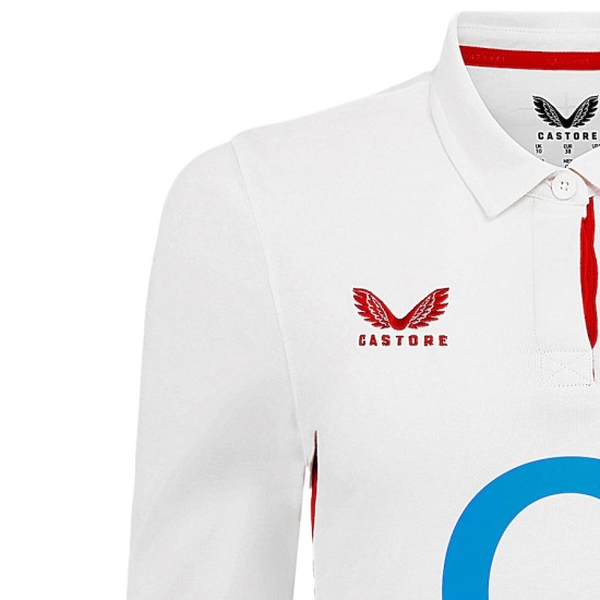England Rugby Home Classic Long Sleeve Jersey 2025/26 - White - Womens