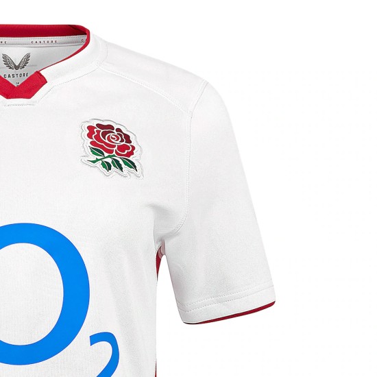 England Rugby Home Replica Jersey 2025/26 - White - Womens