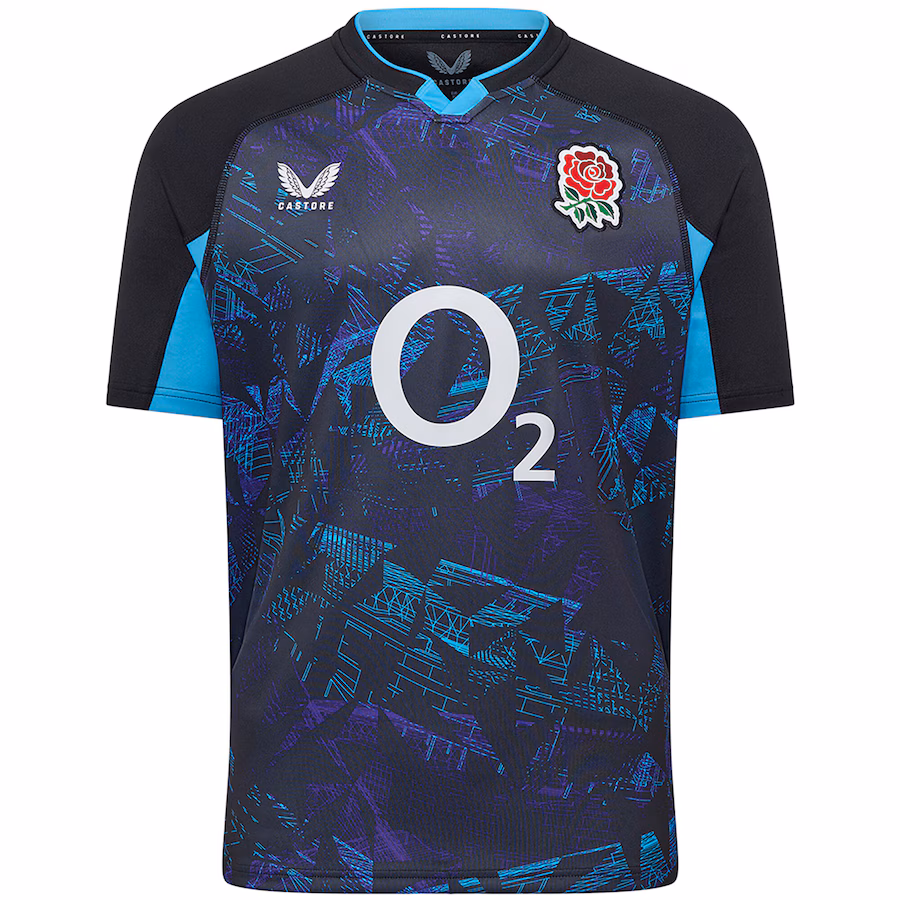 England Rugby Alternate Replica Jersey 2025/26 - Black - Mens