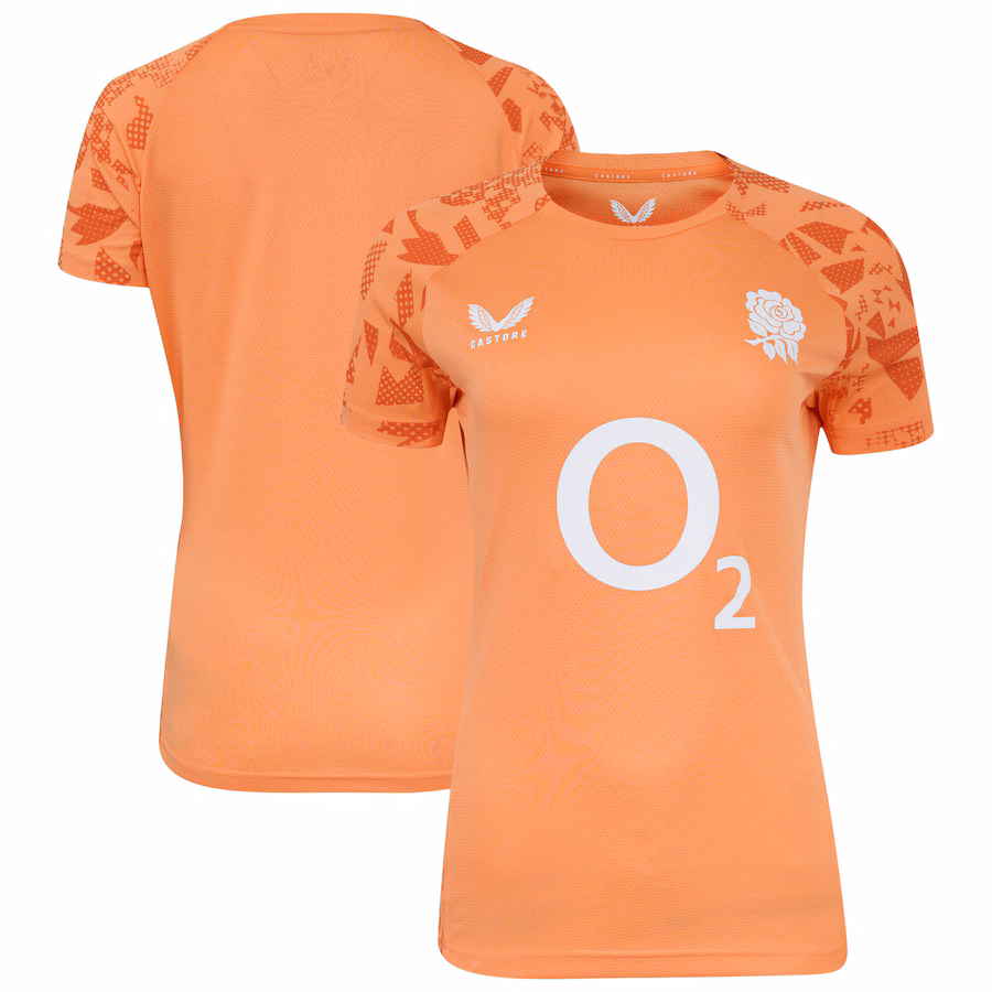 England Rugby Red Roses Performance Short Sleeve T-Shirt - Melon