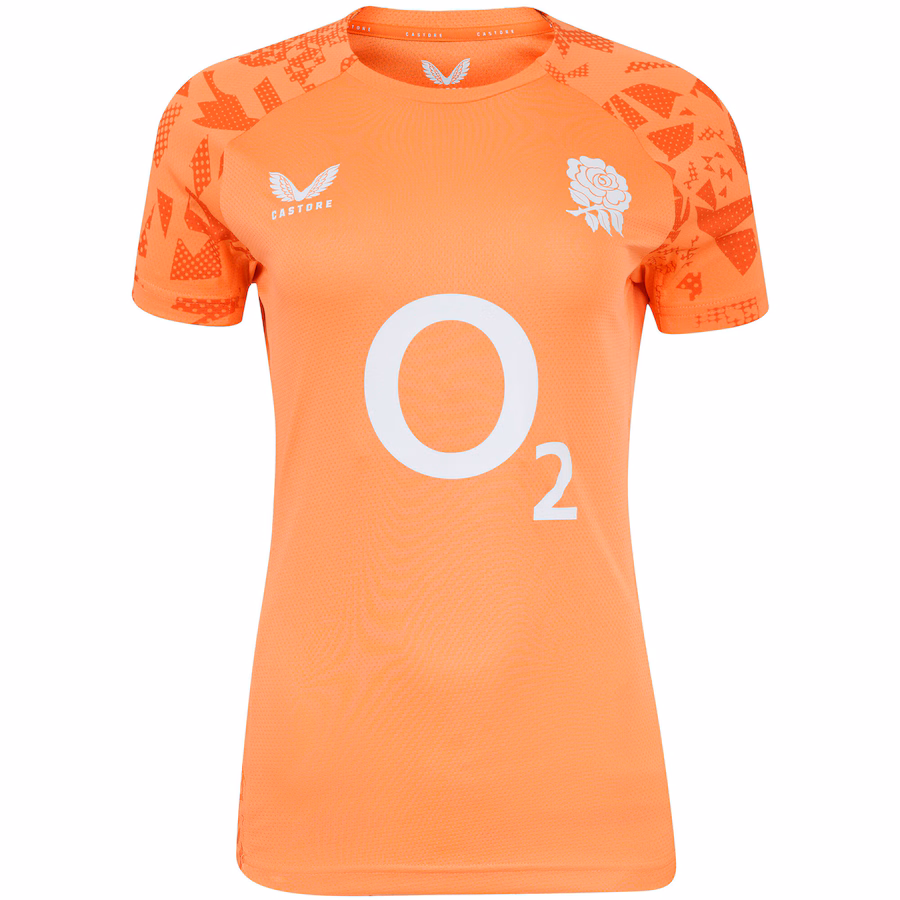 England Rugby Red Roses Performance Short Sleeve T-Shirt - Melon