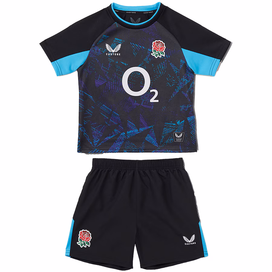 England Rugby Alternate Replica Kit 2025/26 - Black - Infant England Rugby Alternate Replica Kit 2025/26 - Black - Infant