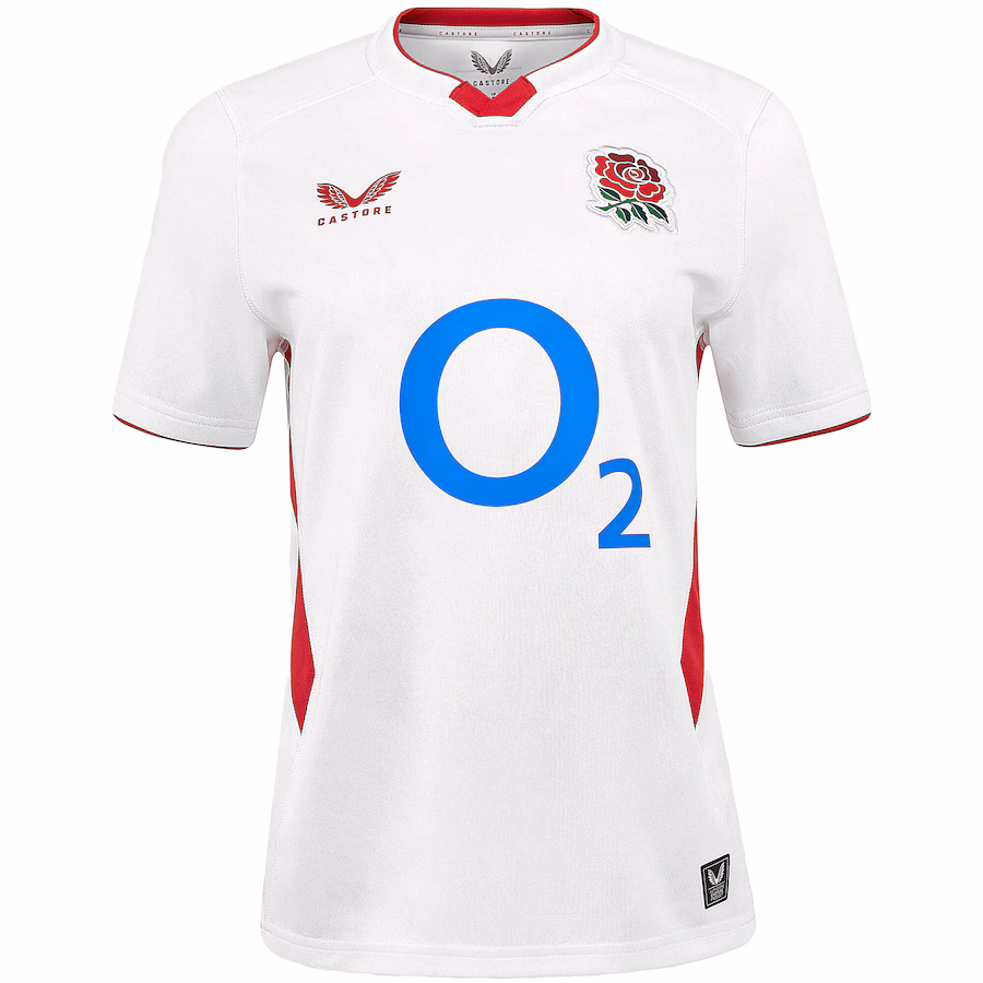 England Rugby Home Replica Jersey 2025/26 - White - Womens