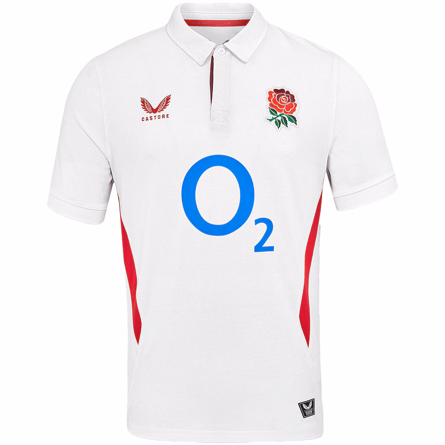 England Rugby Home Classic Jersey 2025/26 - White - Mens