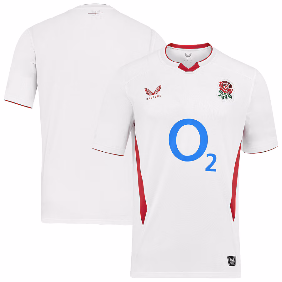 England Rugby Home Replica Jersey 2025/26 - White - Mens England Rugby Home Replica Jersey 2025/26 - White - Mens